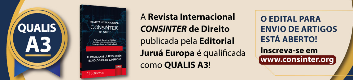 A Revista Internacional CONSINTER de Direito  qualificada como QUALIS A3